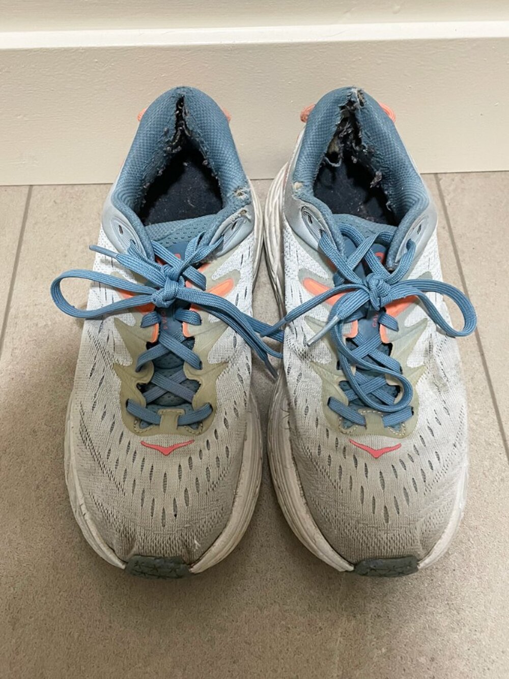 Size 8B - Hoka One One HOKA Gaviota 4 Blue Fog Plein Air Womens